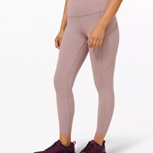 Lululemon Fast and Free Leggings Violet 4 25" NWT